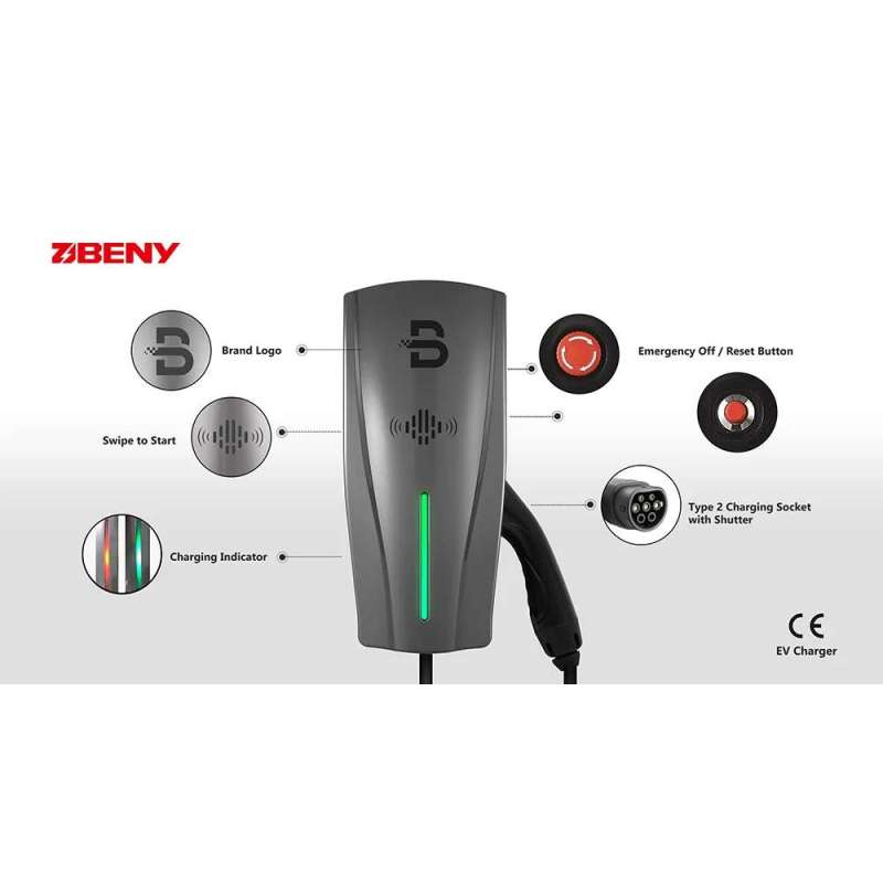 BORNE DE RECHARGE BENYI 7,4 KW (SANS POSE)